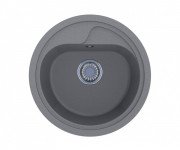 Миття для кухні Miraggio Kansas Ø44,7 см кварцовий пісок Mirastone сірий 0000091