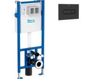 Система інсталяції Roca Duplo Nova з кнопкою змиву PL NV2 чорний матовий A89P520020