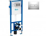 Система інсталяції Roca Duplo Nova з кнопкою змиву PL NV1 хром A89P120020