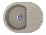 Мийка для кухні Miraggio Lagos 61,2х46,4 см кварцовий пісок Mirastone пісочний 0000095