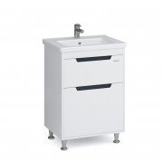 Тумба Sanwerk Greta 60 см с раковиной Space Line МДФ белый MV0000883