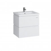 Тумба Sanwerk Alessa Air 60 см із раковиною Space Line МДФ білий MV0000870