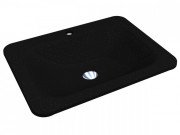 Раковина для ванной Miraggio California 61,4x45,6 см кварцевый песок Mirastone черный 69125663