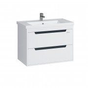 Тумба Sanwerk Greta Air 80 см с раковиной New Line МДФ белый MV0000887