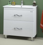 Тумба Sanwerk Mindal 70 см с раковиной Qtap МДФ белый MV0000888