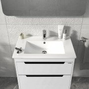 Тумба Sanwerk Greta 70 см з раковиною Qtap МДФ білий MV0000884