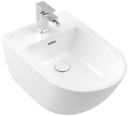 Біде підвісне Villeroy & Boch Subway 3.0 37,5х56 см санітарна кераміка CeramicPlus кам'яний білий 447000RW