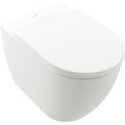 Унитаз напольный Villeroy & Boch Subway 3.0 37х59,5 см санитарная керамика CeramicPlus AntiBac альпийский белый 4671T0T2