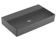 Раковина Villeroy & Boch Memento 2.0 80х47 см без переливу шліфована TitanCeram CeramicPlus графіт 4A228FI4