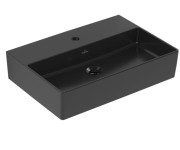Раковина Villeroy & Boch Memento 2.0 60х42 см без перелива TitanCeram CeramicPlus Ebony (черный матовый) 4A2261S5