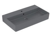 Раковина Villeroy & Boch Memento 2.0 80х47 см с переливом TitanCeram CeramicPlus графит 4A2280I4