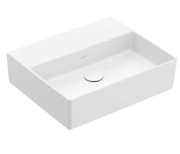 Раковина Villeroy & Boch Memento 2.0 50х42 см без перелива шлифованная TitanCeram CeramicPlus каменный белый 4A225FRW