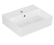 Раковина Villeroy & Boch Memento 2.0 50х42 см с переливом TitanCeram альпийский белый 4A225001