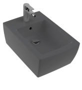 Біде підвісне Villeroy & Boch Memento 2.0 37,5х56 см санітарна кераміка CeramicPlus графіт 443300I4