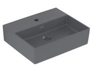 Раковина Villeroy & Boch Memento 2.0 50х42 см без переливу TitanCeram CeramicPlus графіт 4A2251I4