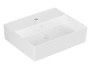 Раковина Villeroy & Boch Memento 2.0 50х42 см без переливу шліфована TitanCeram CeramicPlus кам'яний білий 4A225LRW