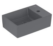 Раковина Villeroy & Boch Memento 2.0 40х26 см без переливу TitanCeram CeramicPlus графіт 432340I4