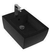 Біде підвісне Villeroy & Boch Memento 2.0 37,5х56 см санітарна кераміка CeramicPlus Ebony (чорний матовий) 443300S5