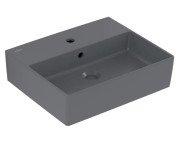 Раковина Villeroy & Boch Memento 2.0 50х42 см з переливом TitanCeram CeramicPlus графіт 4A2250I4