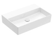 Раковина Villeroy & Boch Memento 2.0 60х42 см без перелива шлифованная TitanCeram CeramicPlus каменный белый 4A226FRW