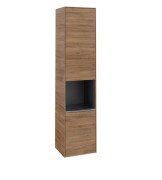 Пенал Villeroy & Boch Subway 3.0 40х36,2х171 см петли слева ДСП дуб канзас/ручка алюминий глянцевый C58800RH