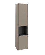 Пенал Villeroy & Boch Subway 3.0 40х36,2х171 см петли слева ДСП серо-коричневый/ручка алюминий глянцевый C58800VM