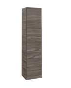 Пенал Villeroy & Boch Subway 3.0 40х36,2х171 см петли слева ДСП каменный дуб/ручка алюминий глянцевый C59000RK