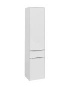 Пенал Villeroy & Boch Subway 3.0 40х36,2х171 см петлі зліва ДСП діамантовий білий/ручка алюміній глянцевий C59000VE