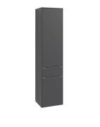 Пенал Villeroy & Boch Subway 3.0 40х36,2х171 см петли слева ДСП графит/ручка монохром C59002VR