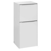 Шафка для ванної Villeroy & Boch Subway 3.0 40х36,2 см петлі зліва ДСП діамантова біла/ручка алюміній глянцева C59400VE