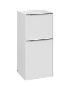 Шафка для ванної Villeroy & Boch Subway 3.0 40х36,2 см петлі зліва ДСП чисто білий/ручка алюміній глянсова C59400VF