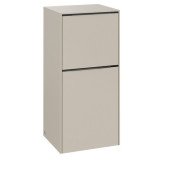 Шафка для ванної Villeroy & Boch Subway 3.0 40х36,2 см петлі зліва ДСП кашеміровий сірий/ручка монохром C59402VN