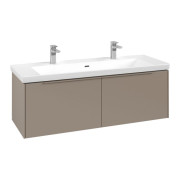 Тумба под раковину Villeroy & Boch Subway 3.0 127,2х42,9 см ДСП/алюминий тауп/монохром C601L2VM