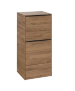 Шкафчик для ванной Villeroy & Boch Subway 3.0 40х36,2 см петли справа ДСП дуб канзас/ручка вулканический черный C59501RH