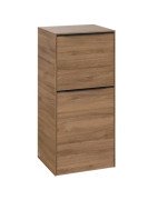 Шафка для ванної Villeroy & Boch Subway 3.0 40х36,2 см петлі праворуч ДСП дуб канзас/ручка вулканічний чорний C59501RH