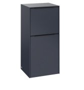 Шкафчик для ванной Villeroy & Boch Subway 3.0 40х36,2 см петли справа ДСП морской синий/ручка вулканический черный C59501VQ