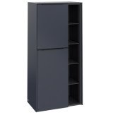 Полупенал Villeroy & Boch Subway 3.0 57,4х36,2х120 см петли слева ДСП морской синий/ручка вулканический черный C59801VQ