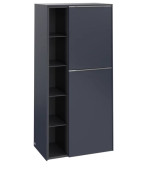 Полупенал Villeroy & Boch Subway 3.0 57,4х36,2х120 см петли справа ДСП морской синий/ручка алюминий глянцевый C59900VQ