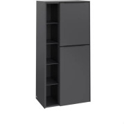 Напівпенал Villeroy & Boch Subway 3.0 57,4х36,2х120 см петлі праворуч ДСП графіт/ручка вулканічний чорний C59901VR