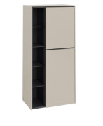 Полупенал Villeroy & Boch Subway 3.0 57,4х36,2х120 см петли справа ДСП кашемировый серый/ручка монохром C59902VN