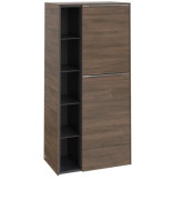 Напівпенал Villeroy & Boch Subway 3.0 57,4х36,2х120 см петлі праворуч ДСП дуб аризона/ручка алюміній глянцевий C59900VH