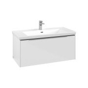 Тумба під раковину Villeroy & Boch Subway 3.0 97,3 х42,9 см ДСП/алюміній білий діамант C569L0VE