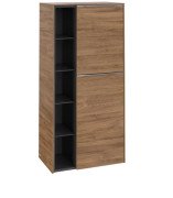 Напівпенал Villeroy & Boch Subway 3.0 57,4х36,2х120 см петлі праворуч ДСП дуб канзас/ручка алюміній глянсовий C59900RH