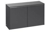 Шкафчик для ванной Villeroy & Boch Subway 3.0 72,8х25,6 см ДСП графит/ручка алюминий глянцевый C60000VR