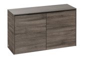 Шафка для ванної Villeroy & Boch Subway 3.0 72,8х25,6 см ДСП кам'яний дуб/ручка вулканічний чорний C60001RK