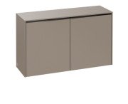 Шкафчик для ванной Villeroy & Boch Subway 3.0 72,8х25,6 см ДСП серо-коричневый/ручка монохром C60002VM