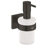 Диспенсер для жидкого мыла Grohe Start Cube с держателем черный матовый 410982430
