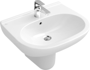 Раковина Villeroy & Boch O.novo 55х45 см санитарная керамика CeramicPlus альпийский белый 516055R1