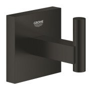 Крючок для ванной Grohe QuickFix Start Cube одинарный металл черный матовый 409612430