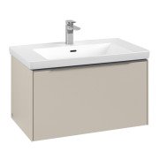 Тумба під раковину Villeroy & Boch Subway 3.0 77,2х42,9 см ДСП/алюміній кашемір сірий C573L0VN